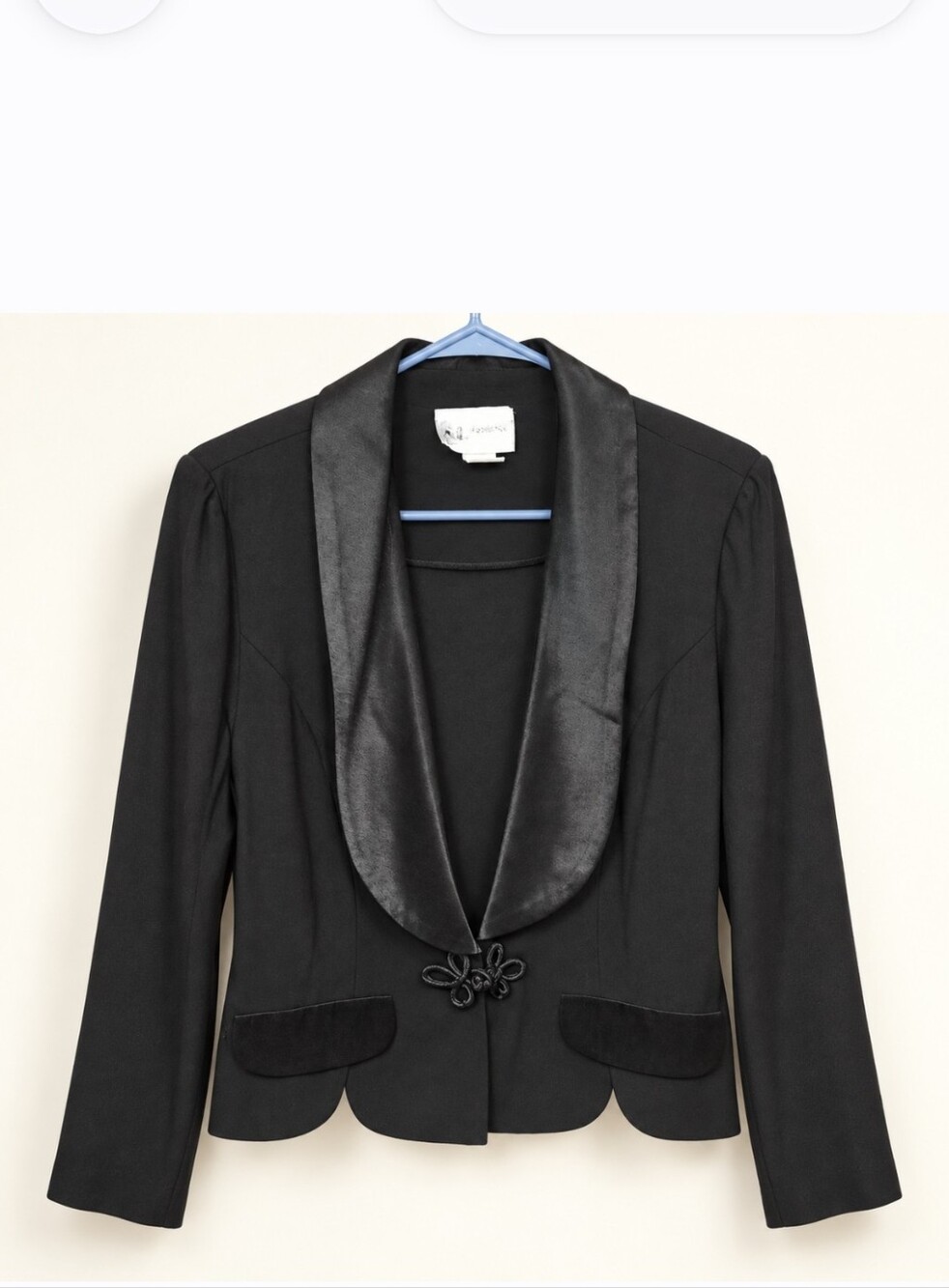 Vintage S.L. Fashions Black Evening Jacket sz 14